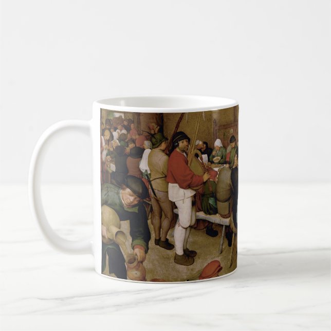 Caneca De Café O Casamento Camponês de Pieter Bruegel, o Velho (Esquerda)
