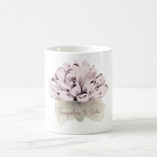Caneca De Café O Casamento / Rosas Rosa (Centro)