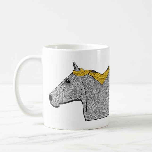 Caneca De Café o cavalo do espelho (Esquerda)