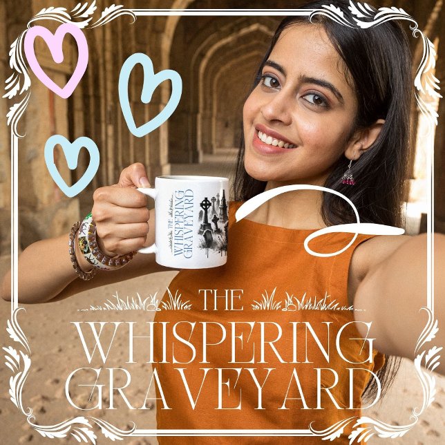 Caneca De Café O cemitério do sussurro (The Whispering Graveyard cover from The Beekeeper Store)