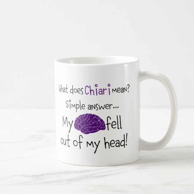 Caneca De Café O cérebro caiu para fora (Direita)