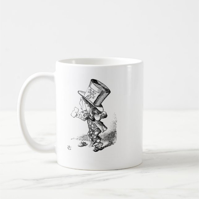 Caneca De Café O Chapeleiro Louco (Esquerda)