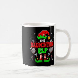 Caneca De Café O chapéu de elfo de Natal de Badminton Scute Ss Fo