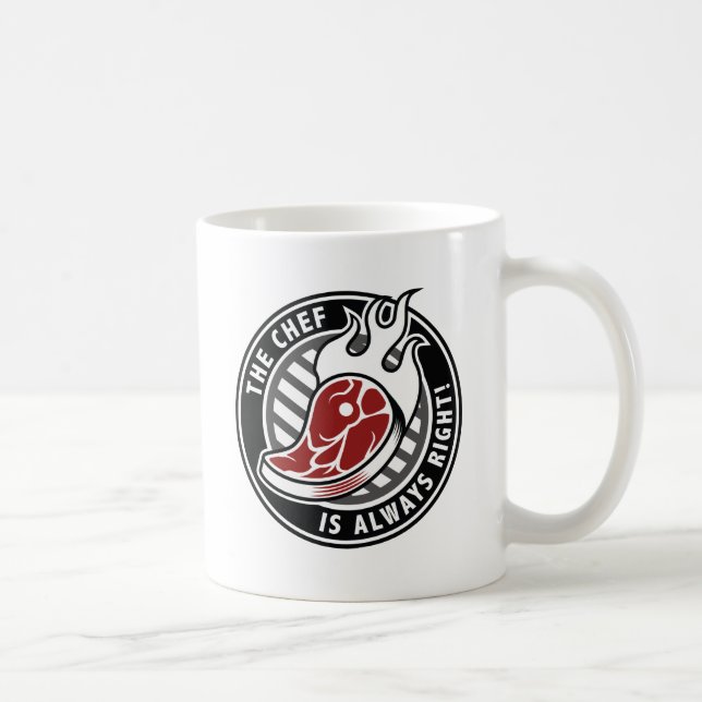 Caneca De Café O Chef Está Sempre Certo (Direita)