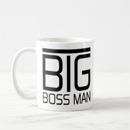 Caneca De Café O chefe engraçado grande de Bossman do homem do