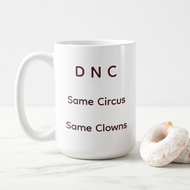 Caneca De Café O Circo do DNC (Com Donut)