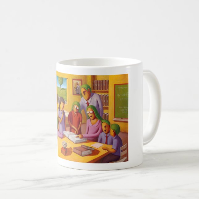 Caneca De Café "O Círculo de Aprendizado" (Frente Esquerda)