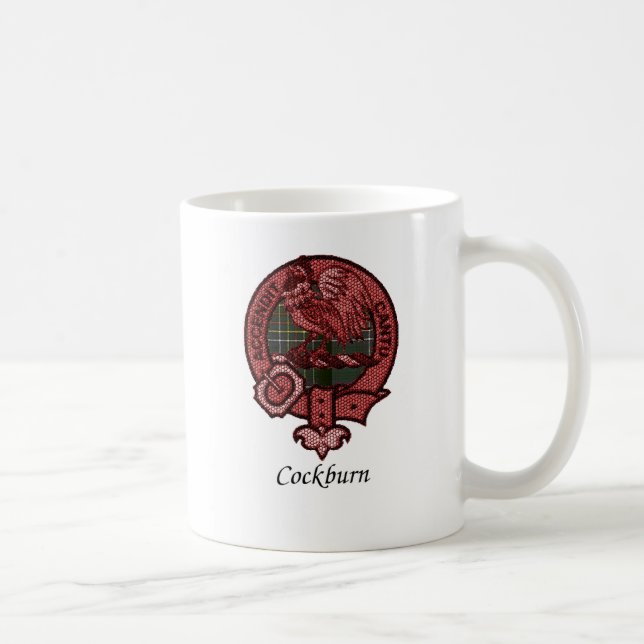 Caneca De Café O clã de Cockburn Crest (Direita)
