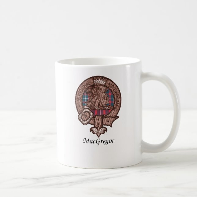 Caneca De Café O clã de Macgregor Crest (Direita)