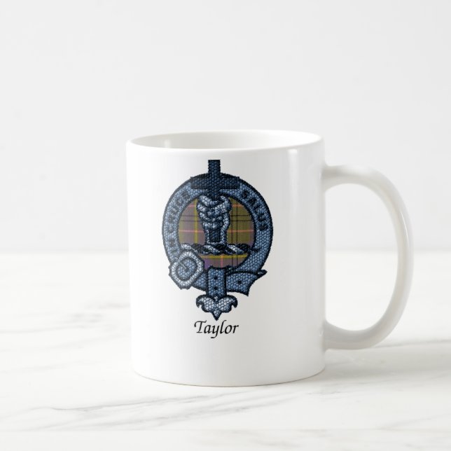 Caneca De Café O clã de Taylor Crest (Direita)