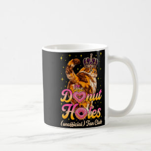Caneca De Café O clube de fãs de buracos de donut meme de gato en