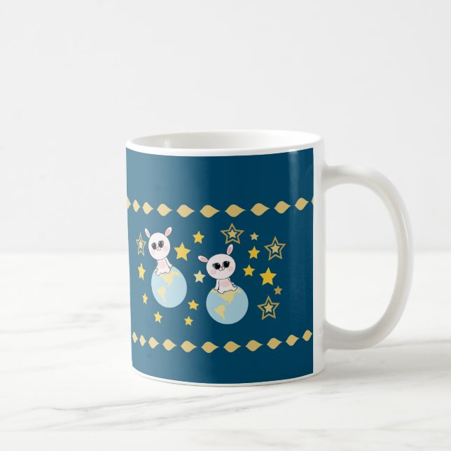Caneca De Café O coelho da terra (Direita)