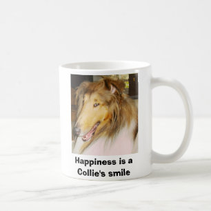 Caneca De Café O COLLIE, felicidade é o sorriso de um Collie