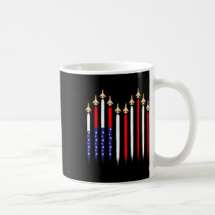Caneca De Café O Combatente Patriótico Americano Jets Bandeira Us