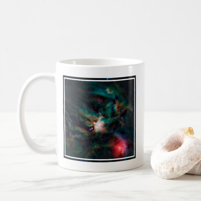Caneca De Café O Complexo de Nuvem Rho Ophiuchi. (Com Donut)