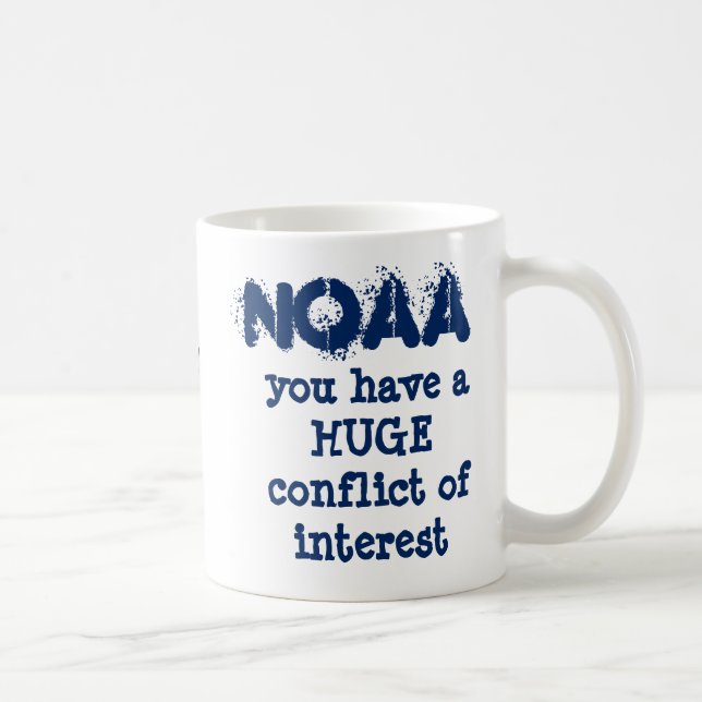 Caneca De Café O conflito de interesses de NOAA por RoseWrites (Direita)