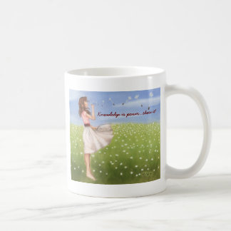 Caneca De Café O conhecimento é parte do poder… ele!