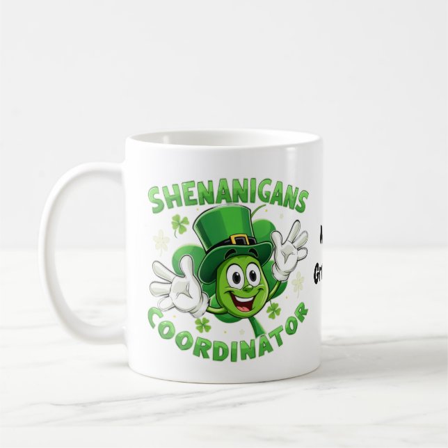 Caneca De Café  O Coordenador de Shenanigans Engraçados  (Esquerda)