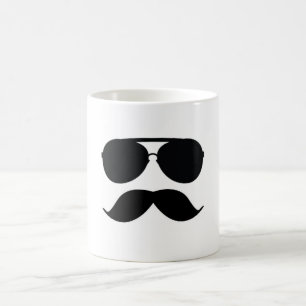 Caneca De Café O copo de café do homem do bigode