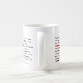 Caneca De Café O copo do manifesto dos casais