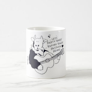 Caneca De Café O copo do MOO, de que é uma vaca faz-me atrasado