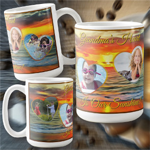 Caneca De Café O Coração da Vovó é o Nosso Sol 1738