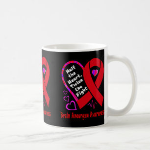 Caneca De Café O Coração Dobrou A Sensibilização Para A Luta Cont
