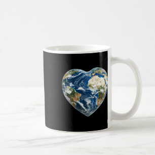 Caneca De Café O Coração Mundial da Terra - Feliz Dia da Terra -