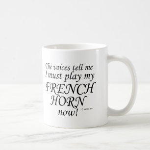 Caneca De Café O Corno de Vozes Francês Diz Que Deve Brincar