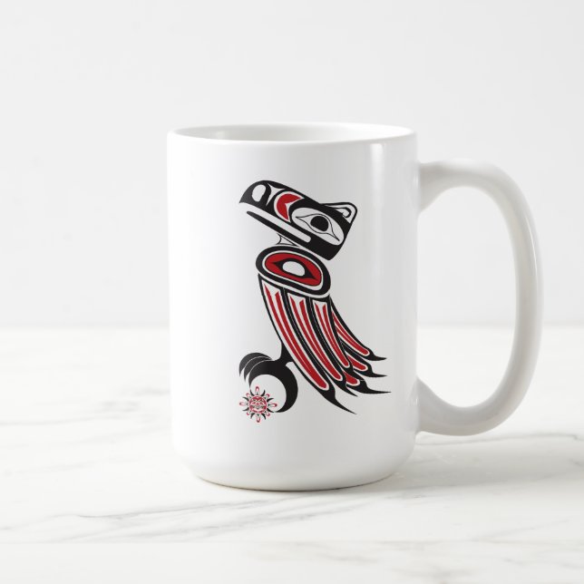 Caneca De Café O corvo rouba o sol (Direita)