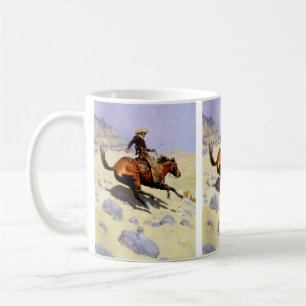 Caneca De Café O Cowboy por Remington, Militar da Cavalaria Vinta