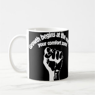 Caneca De Café O crescimento começa no fim da sua zona de confort