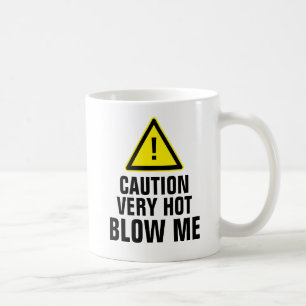 Caneca De Café O cuidado muito quente funde-me