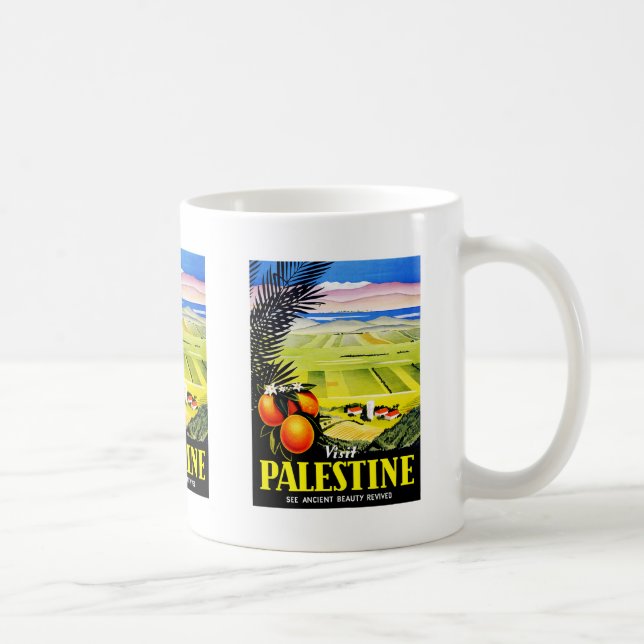Caneca De Café O ~ de Palestina da visita considera a beleza (Direita)