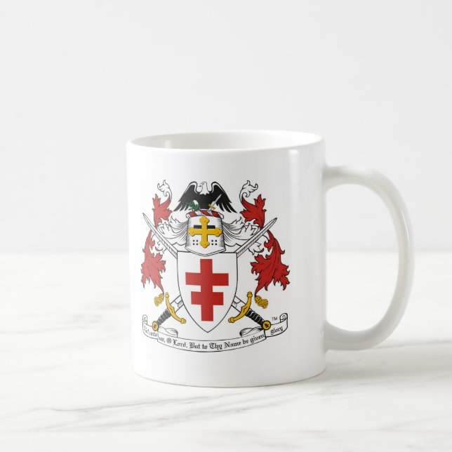 CANECA DE CAFÉ O DEFENSOR DA FÉ KNIGHTS O EMBLEMA DE TEMPLAR (Direita)