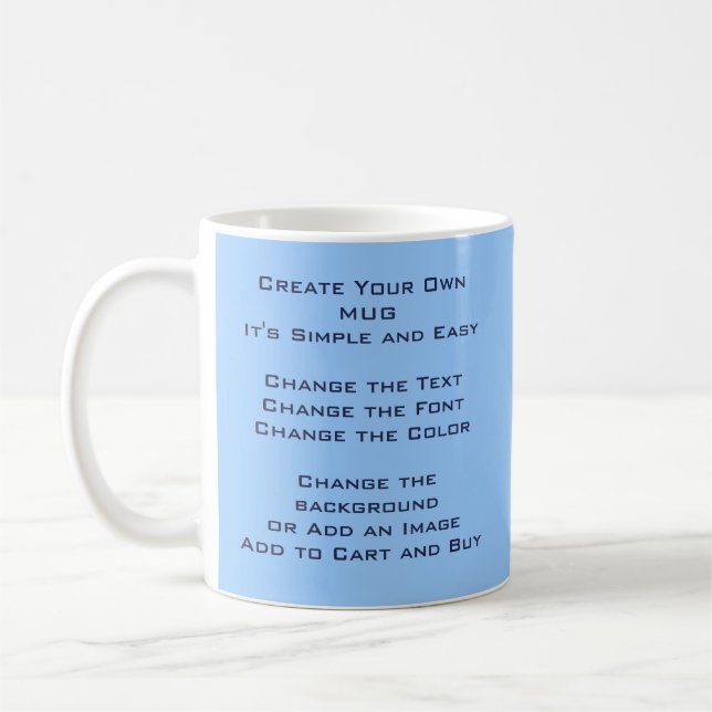 Caneca De Café O design de DIY e faz seus próprios (Esquerda)