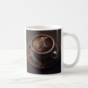 Caneca De Café "O Design minimalista negro elegante conforto do d