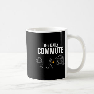 Caneca De Café O deslocamento diário marceneiro humorístico humor