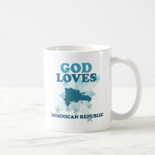 Caneca De Café O deus ama a República Dominicana