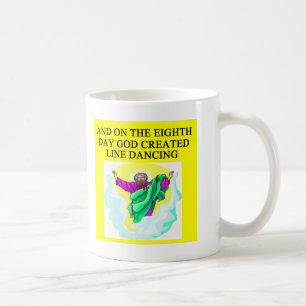 Caneca De Café o deus criou a linha dança