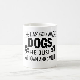 CANECA DE CAFÉ O DEUS FEZ CÃES