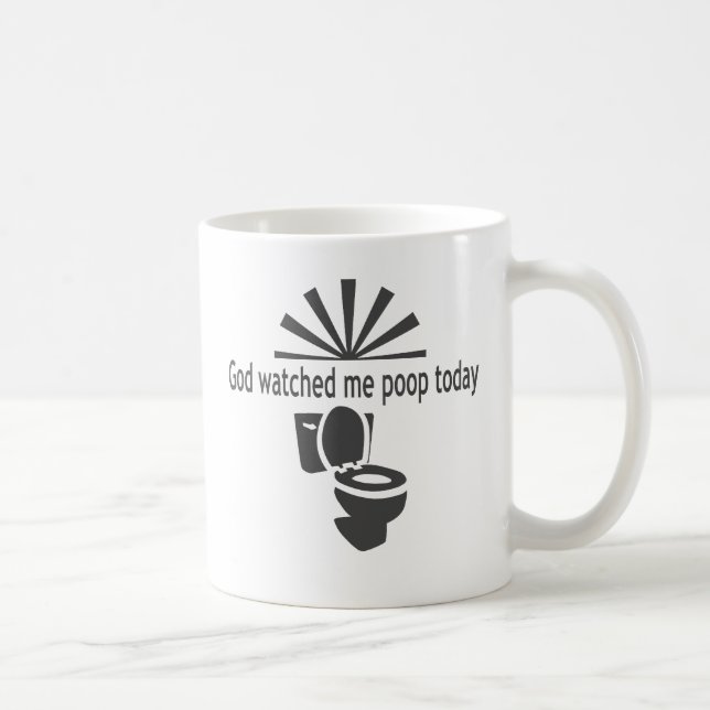Caneca De Café O deus olhou-me tombadilho hoje (Direita)