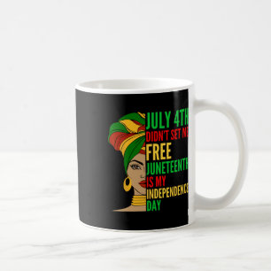 Caneca De Café O Dia da Independência é História Negra e Direitos