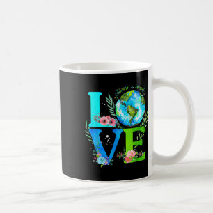 Caneca De Café O Dia da Terra Ama o Mundo Aniversário Eco Consciê