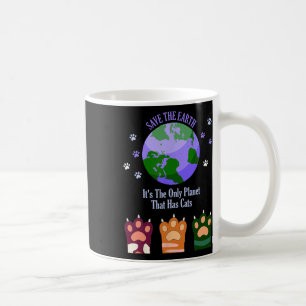 Caneca De Café O Dia da Terra Salva a Terra É O Único Planeta Que