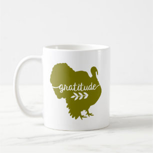 Caneca De Café O dia de acção de graças de Turquia da gratitud