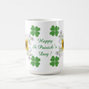 Caneca De Café O dia de St Patrick feliz! Trevo com Calla