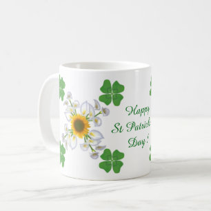 Caneca De Café O dia de St Patrick feliz! Trevo com Calla