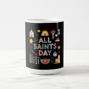 Caneca De Café O Dia de Todos os Santos Celebra o Dia Significati