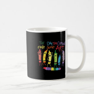 Caneca De Café O Dia em que os Crayons param de fundir as decoraç